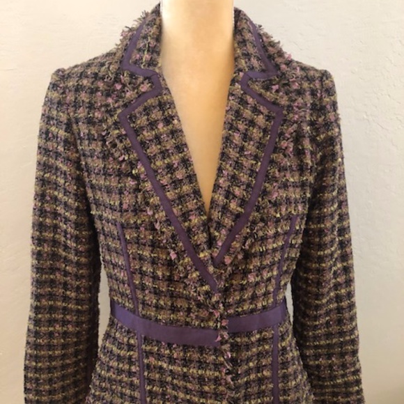 True Meaning Jackets & Blazers - True Meaning Purple Fringe Blazer sz 10